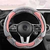 Car Steering Wheel Cover Plush Winter Universal Steering-wheel Anti-slip Comfortable Car Interior Accessory Car Covers In Salon miniinthebox - thumbnail