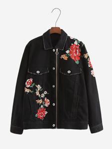 Embroidery Women Denim Jackets