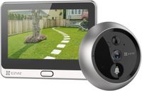 EZVIZ DP2C Wire-free Front Door Camera with Built-in Chime Peephole Doorbell 2MP 1080p PIR Motion Detection Two-Way Talk, Rechargeable Battery - CS-DP2C