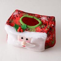 Christmas Decorative Tissue Paper Red Green Santa Claus Paper Sets Toilet Paper Bag Christmas Party Decor Home Desktop Decor Tissue Set Christmas Table Decoration Atmosphere Christmas Supplies Lightinthebox - thumbnail