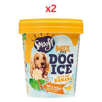 Smoofl Banana Mix for Dog Ice with 10pcs Chew Sticks 105G (Pack of 2) Smoofl Banana Mix for Dog Ice with 10pcs Chew Sticks 105G (Pack of 2)