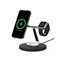 Belkin BOOSTCHARGE PRO MagSafe 3-in-1 Wireless Charger 15W | BL-WDOCK-3IN1-15W-MSAFE-BLK | Black Color