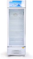 Midea Showcase Chiller Large Window Refrigerator 411 Liters Gross Capacity, White - HS411S