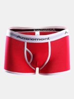 Breathable Sport Front Rise Opening U Convex Pouch Boxer Briefs for Men