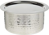 Royalford Hammered Pot, 2.2l Stainless Steel Tope-(Silver)-(RF10761)