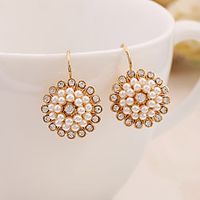 Women's Drop Earrings Dangle Earrings Stylish Sweet Imitation Pearl Earrings Jewelry Gold For Date Festival 1 Pair miniinthebox - thumbnail