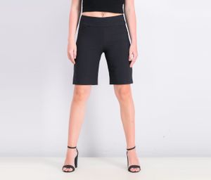 Womens Pull On Shorts  Black
