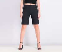 Womens Pull On Shorts  Black - thumbnail