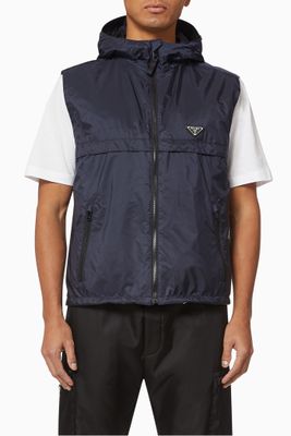 Triangle Logo Recycled Nylon Gilet Triangle Logo Recycled Nylon Gilet