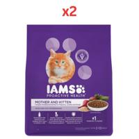IAMS Proactive Health Mother & Kitten Dry Food 1Kg (Pack of 2)