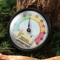 Reptile Vivarium Thermometer Dial Gauges with Colour Codes