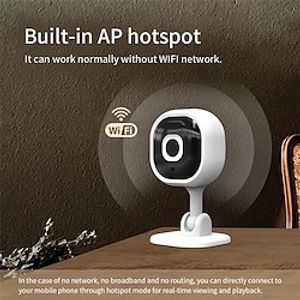 A3 Wireless Security Camera, IP Camera 2MP HD, WiFi Home Indoor Camera for BabyPetNanny, 2 Way Audio Night Vision, with TF Card Slot Lightinthebox