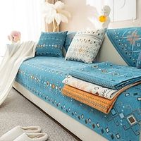 Couch Covers Sectional Sofa Cover Anti Scratch for Dogs Pet, Boho Sofa Seat Towel Mat, Slipcovers For Love Seat,L Shaped,Arm Chair Protector(Not Sold By A Set) miniinthebox - thumbnail