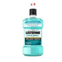Listerine Cool Mint Milder Taste 250ml Pack of 4 (UAE Delivery Only)