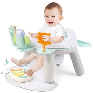 Teknum 2 - IN - 1 Dining Chair - Toddler Play Seat With Pedal Piano - White TK_DI&PP_WH