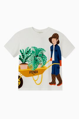 Gardener Print Cotton T-Shirt Gardener Print Cotton T-Shirt