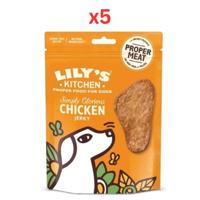 Lily's Kitchen Simply Glorious Chicken Jerky Dog Treats 70G (Pack Of 5)