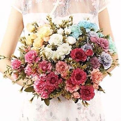1 pc Artificial Flower Stem Artificial Flowers Bouquet Fake Flowers for Home Wedding Decoration Mother's Day Gifts Lightinthebox