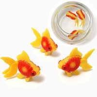 Novelty 3 pcs/lot Swimming Gold Fish Toy NEVER DAMAGE for Tank Aquarium Ornament Home Decor - thumbnail