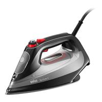 Braun TexStyle 9 Steam Iron, Smart iCare Technology, Ultimate Power For Great Performance, Precision Tip, FreeGlide 3D EloxalPlus Soleplate, Easy Refill 330ml, Anti-Drip, Auto Shut-Off, Powerful Steam Options, 3100 W, Self-Clean - SI 9281 Black