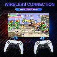 U10 TV Game Stick With Two 2.4G Wireless Controller Dual System 64GB 20000 Retro Video Games Console Gaming Player GameBox For PSP PS1 Lightinthebox - thumbnail