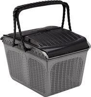 Royalford Small Plastic Picnic Basket, Blue - RF11349