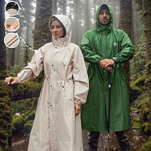 Men's Women's Hiking Jacket Hiking Raincoat Rain Jacket Winter Outdoor Waterproof Windproof Breathable Ultraviolet Resistant Outerwear Windbreaker Top Ski  Snowboard Fishing Climbing Army Green Khaki Lightinthebox