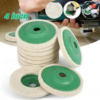 10pcs 4 Inch Round Wool Felt Disc Wheel Pad for 100 Angle Grinder, Wool Polishing Wheel Disc for Marble Stone Ceramic Glass Furniture Lightinthebox