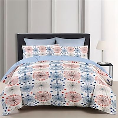 100% Cotton Duvet Cover Set Floral Pattern Comforter Set Soft Luxury Bedding Set Home Decor Dusk Bedding Gift King Queen Full Size Lightinthebox