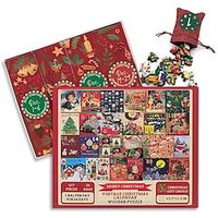 2023 Christmas Advent Calendar Puzzle 1008 Piece, Christmas Calendar Male And Female Santa Gift Puzzle, Ideal Stocking Stuffer Puzzle Home Decoration miniinthebox - thumbnail