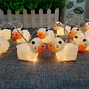 Animal Shape Fairy LED String Lights 2M10LEDs Sheep String Lights Battery-Powered Christmas Wedding Children's Room Garden Family Party Decoration Lamp miniinthebox