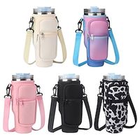 Mobile phone Bag Water Bottle Carrier Bag With Zipper Bag Compatible With 40oz Tumbler With Handle Gradient Color Water Bottle Holder For running hiking cycling and other outdoor activities Lightinthebox - thumbnail