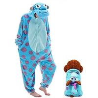 Adults' Kigurumi Pajamas Nightwear Onesie Pajamas Animal Animal Onesie Pajamas Pajamas Funny Costume Flannel Cosplay For Men and Women Boys and Girls Dog's Halloween Animal Sleepwear Cartoon Lightinthebox - thumbnail