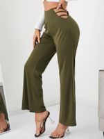 YOINS Cut out Wide leg Pants - thumbnail