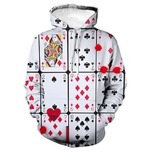 Inspired by Heart of The Cards Playing Cards Poker Hoodie Anime 100% Polyester Anime 3D Graphic Street Style Hoodie For Men's  Women's  Couple's Lightinthebox