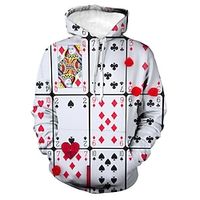 Inspired by Heart of The Cards Playing Cards Poker Hoodie Anime 100% Polyester Anime 3D Graphic Street Style Hoodie For Men's  Women's  Couple's Lightinthebox - thumbnail