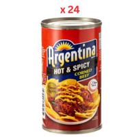 Argentina Corned Beef Hot & Spicy, 175 Gm Pack Of 48 (UAE Delivery Only)