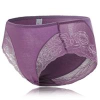 Lace Cotton Crotch Seamless Comfort Briefs