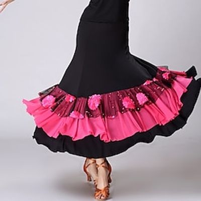 Activewear Skirts Printing Splicing Women's Performance Training Sleeveless High Polyester Lightinthebox