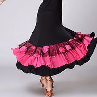 Activewear Skirts Printing Splicing Women's Performance Training Sleeveless High Polyester Lightinthebox - thumbnail