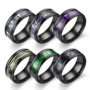 black elegant colorful purple colorful shell ring  Lightinthebox