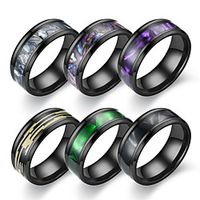 black elegant colorful purple colorful shell ring  Lightinthebox - thumbnail