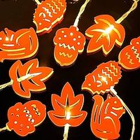 Fall Decor Thanksgiving String Lights LED Iron 3m-20LEDs 1.5m-10leds Acorn Squirrel Hedgehog Thanksgiving String Lights Holiday Garden Party Decoration Lightinthebox - thumbnail
