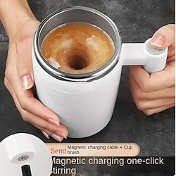 Rechargeable Stirring Cup Magnetic Automatic Stirring Coffee Cup Electric Stainless Steel Cup Lazy Water Cup Lightinthebox