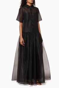 Organza Shirt Dress