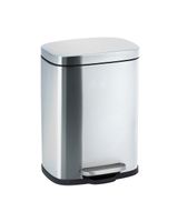 Wenko Stainless Steel Pedal Bin Leno Easy Close 5 Liter