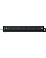 Brennenstuhl Premium Extension Socket 6 Fold 3 Metre Black