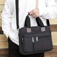 Men's Handbag Crossbody Bag Briefcase Laptop Bag Polyester Office Daily Zipper Large Capacity Lightweight Durable Solid Color Black Blue Green Lightinthebox - thumbnail