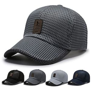 Men's Hat Baseball Cap Black Light Gray Navy Blue Outdoor Daily Pure Color Pure Color Portable Breathable Lightinthebox