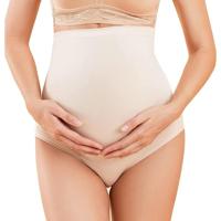 Sunveno High Waist Pregnancy Support Cotton Panties - Skin XL SN_HWCP_SKXL